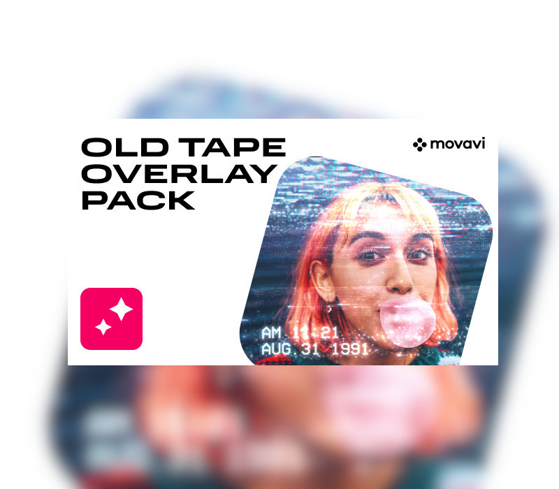 Movavi Video Editor 2023 CD Key — Old Tape Overlay Pack DLC Steam Effects Bundle