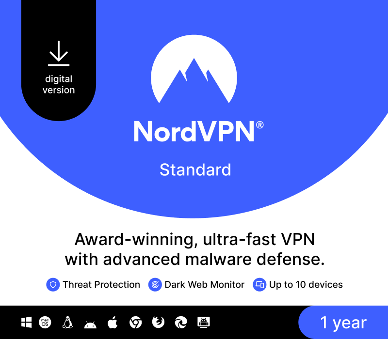 NordVPN Standard US Activation Key (1 Year / 10 Devices)
