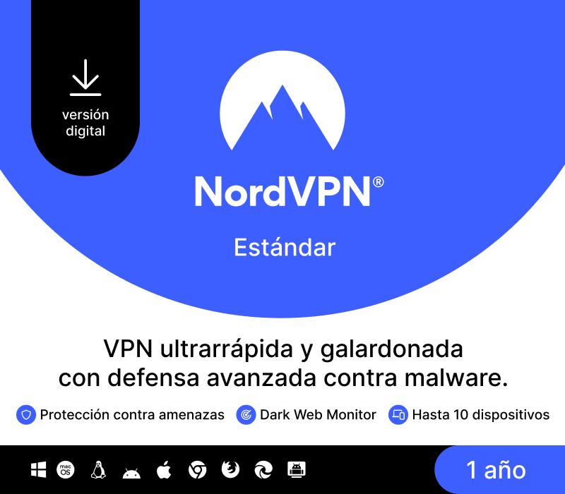 NordVPN Standard ES (1 Year / 10 Devices) Activation Key